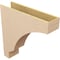 Ekena Millwork 9"W x 36"D x 36"H Thin Moab Rough Cedar Woodgrain TimberThane Corbel, Primed Tan CORUR09X36X36MOARCPR - alternate 6